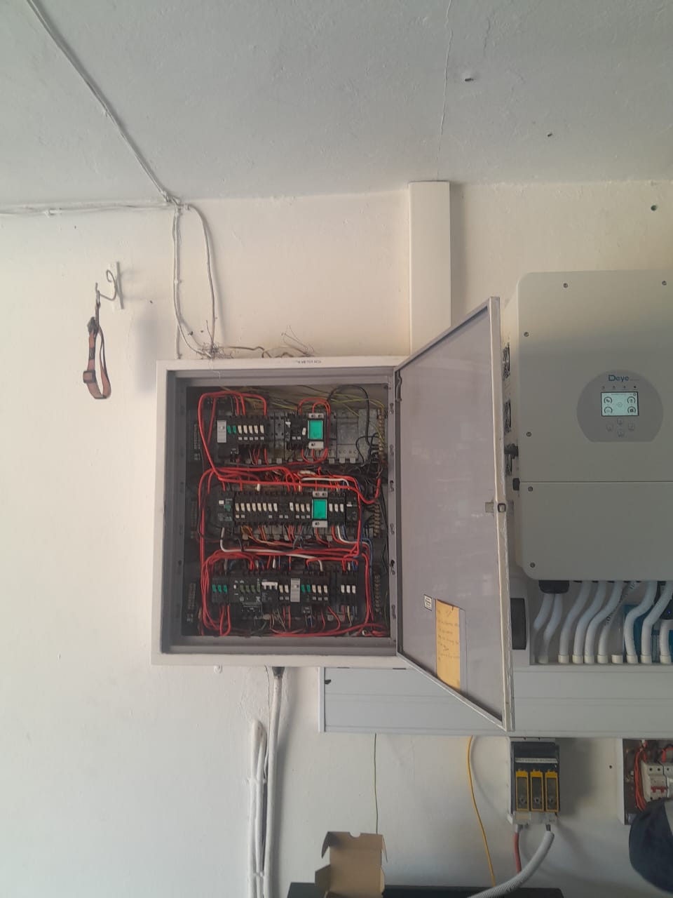 On-site electrical panel work